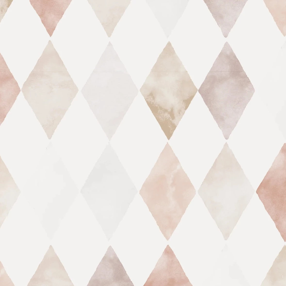 MUNKS & ME-Papier Peint Chambre Enfant à Motif Répété - Aquarelle Harlequin | Rose