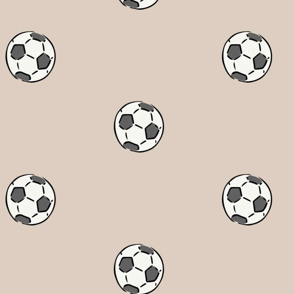 MUNKS & ME-Papier Peint Chambre Enfant à Motif Répété - Ballons De Football