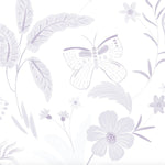 MUNKS & ME-Papier Peint Chambre Enfant à Motif Répété - De Jardin De Papillons | Violet