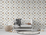 MUNKS & ME-Papier Peint Chambre Enfant à Motif Répété - De La Journée Sportive