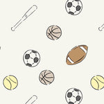MUNKS & ME-Papier Peint Chambre Enfant à Motif Répété - De La Journée Sportive