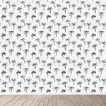 MUNKS & ME-Papier Peint Chambre Enfant à Motif Répété - De Palmier Tropical | Marine