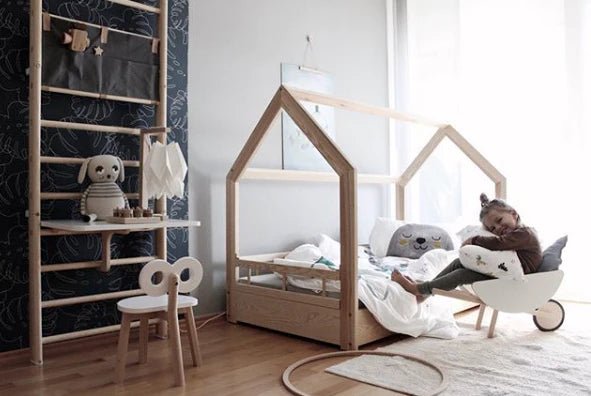 MUNKS & ME-Papier Peint Chambre Enfant à Motif Répété - Elle Monstera | Marine
