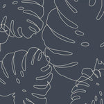 MUNKS & ME-Papier Peint Chambre Enfant à Motif Répété - Elle Monstera | Marine