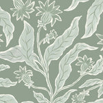 MUNKS & ME-Papier Peint Chambre Enfant à Motif Répété - Elodies Thistle - Sauge