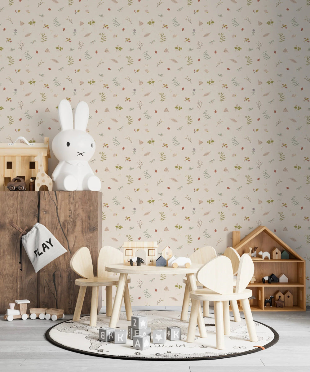 MUNKS & ME-Papier Peint Chambre Enfant à Motif Répété - Elsies Verdant Garden