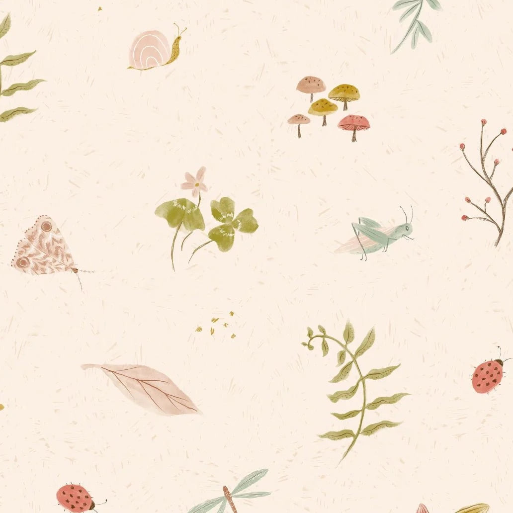 MUNKS & ME-Papier Peint Chambre Enfant à Motif Répété - Elsies Verdant Garden