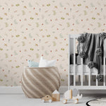 MUNKS & ME-Papier Peint Chambre Enfant à Motif Répété - Elsies Verdant Garden