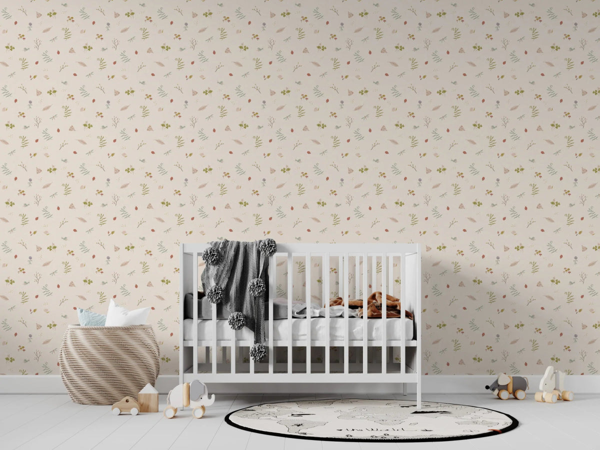 MUNKS & ME-Papier Peint Chambre Enfant à Motif Répété - Elsies Verdant Garden
