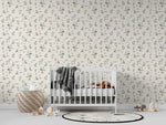 MUNKS & ME-Papier Peint Chambre Enfant à Motif Répété - Flamant Rose En Bord De Mer