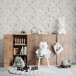 MUNKS & ME-Papier Peint Chambre Enfant à Motif Répété - Floral Millie