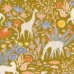 MUNKS & ME-Papier Peint Chambre Enfant à Motif Répété - Mils Menagerie - Doré