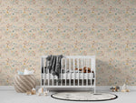 MUNKS & ME-Papier Peint Chambre Enfant à Motif Répété - Mils Menagerie - Rose