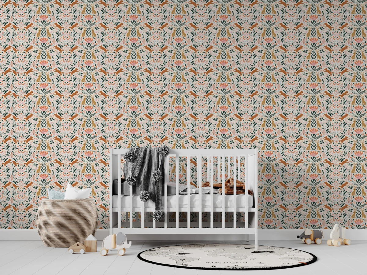 MUNKS & ME-Papier Peint Chambre Enfant à Motif Répété - Minnies Woodland