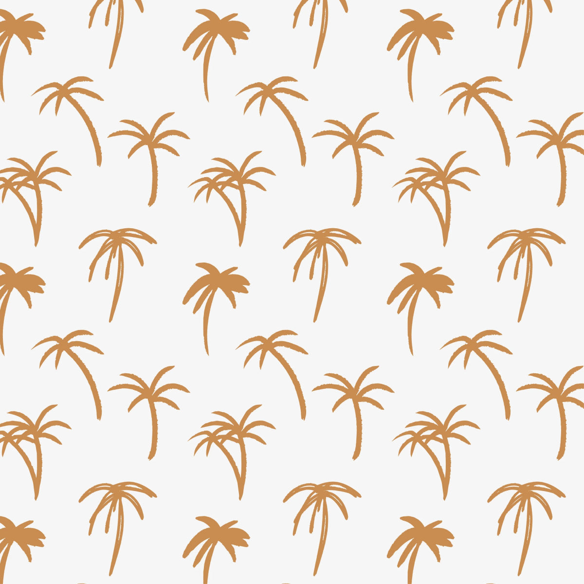 MUNKS & ME-Papier Peint Chambre Enfant à Motif Répété - Noa Palme Tropicale - Moutarde