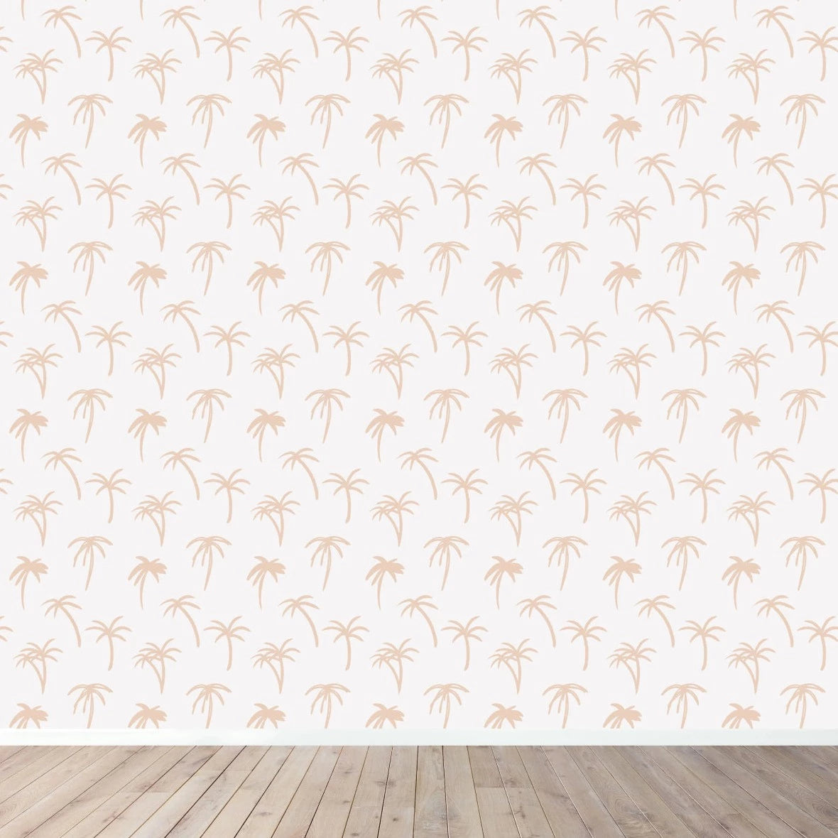 MUNKS & ME-Papier Peint Chambre Enfant à Motif Répété - Noa Palme Tropicale - Rose