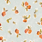 MUNKS & ME-Papier Peint Chambre Enfant à Motif Répété - Oranges Ollies | Bleu