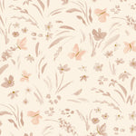 MUNKS & ME-Papier Peint Chambre Enfant à Motif Répété - Papillon Meadowland - Dune