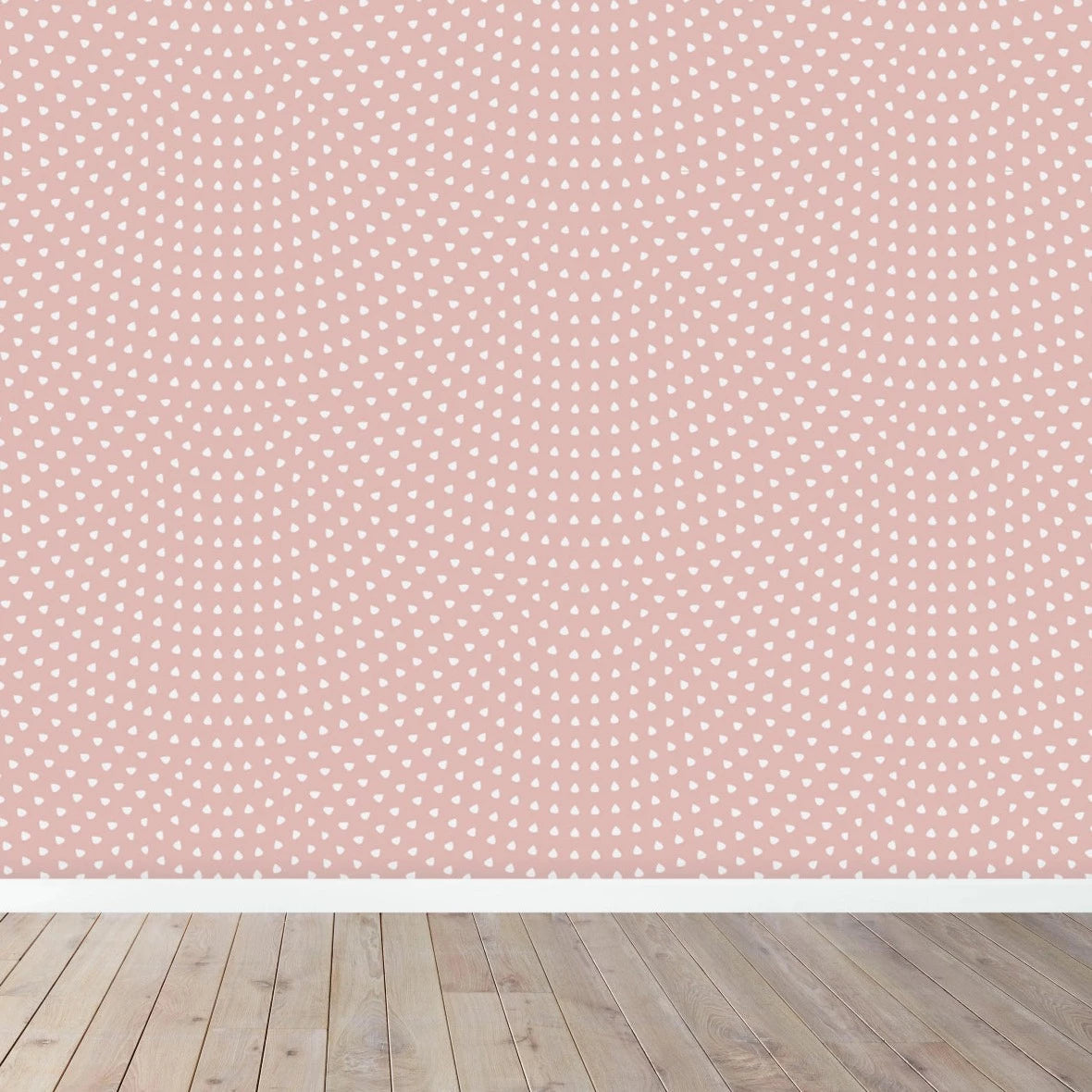MUNKS & ME-Papier Peint Chambre Enfant à Motif Répété - Pétoncle | Rose