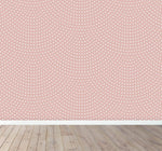MUNKS & ME-Papier Peint Chambre Enfant à Motif Répété - Pétoncle | Rose