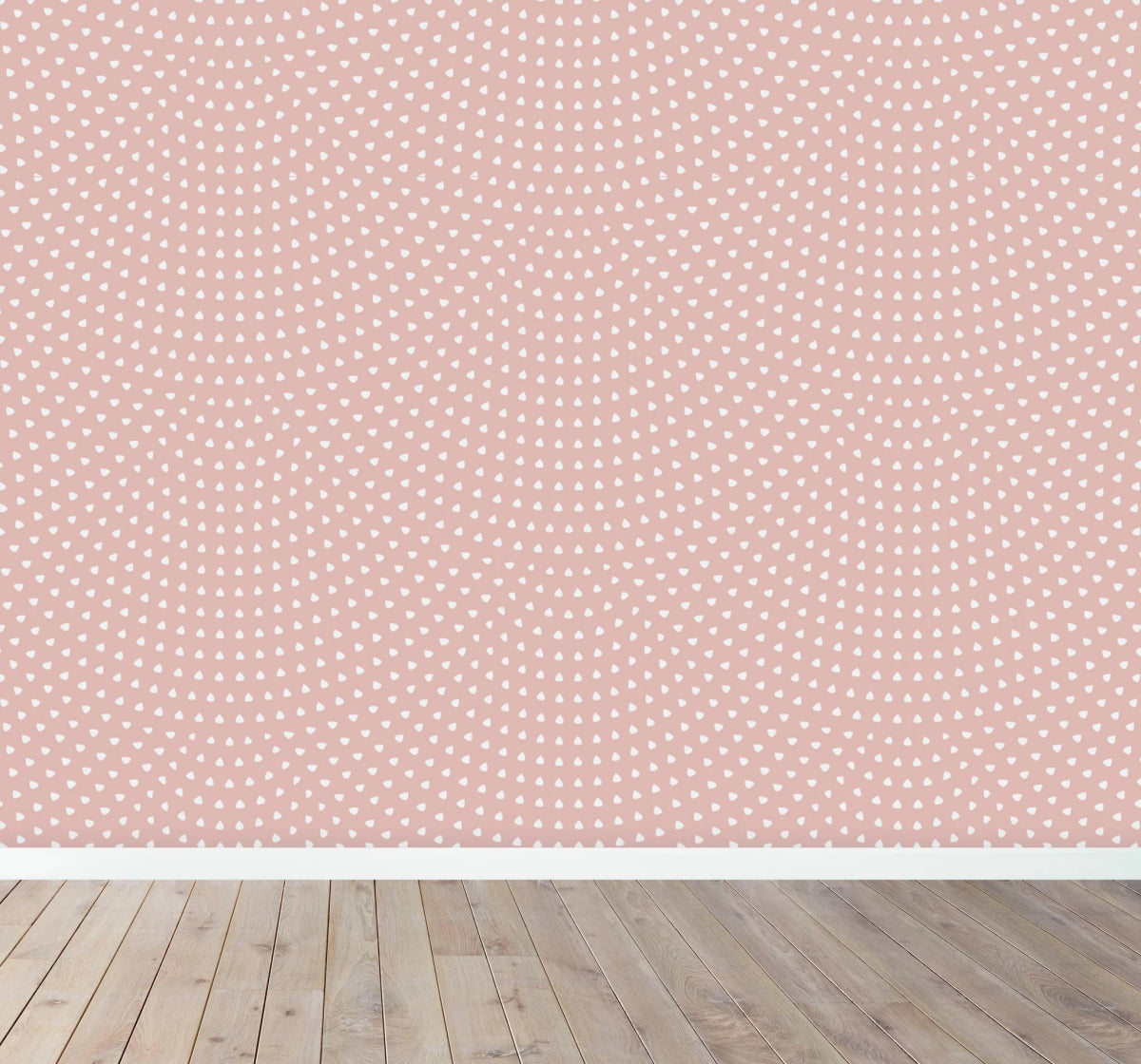 MUNKS & ME-Papier Peint Chambre Enfant à Motif Répété - Pétoncle | Rose