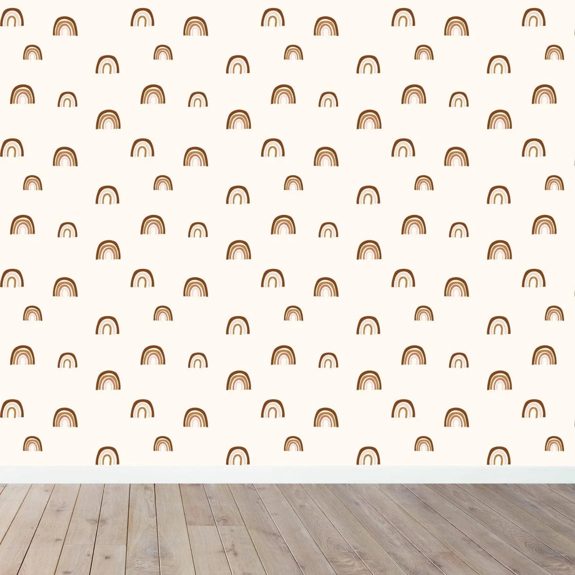 MUNKS & ME-Papier Peint Chambre Enfant à Motif Répété - Raining Rainbows