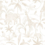 MUNKS & ME-Papier Peint Chambre Enfant à Motif Répété - Safari Africain | Neutre