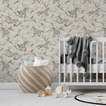 MUNKS & ME-Papier Peint Chambre Enfant à Motif Répété - Sierra Horses