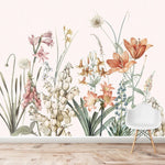 MUNKS & ME-Papier Peint Chambre Enfant Champ De Fleurs De Quinns