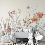 MUNKS & ME-Papier Peint Chambre Enfant Champ De Fleurs De Quinns