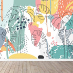 MUNKS & ME-Papier Peint Chambre Enfant Éclaboussure Tropicale