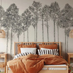 MUNKS & ME-Papier Peint Chambre Enfant Forêt - Charbon