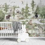 MUNKS & ME-Papier Peint Chambre Enfant Forêt Magique