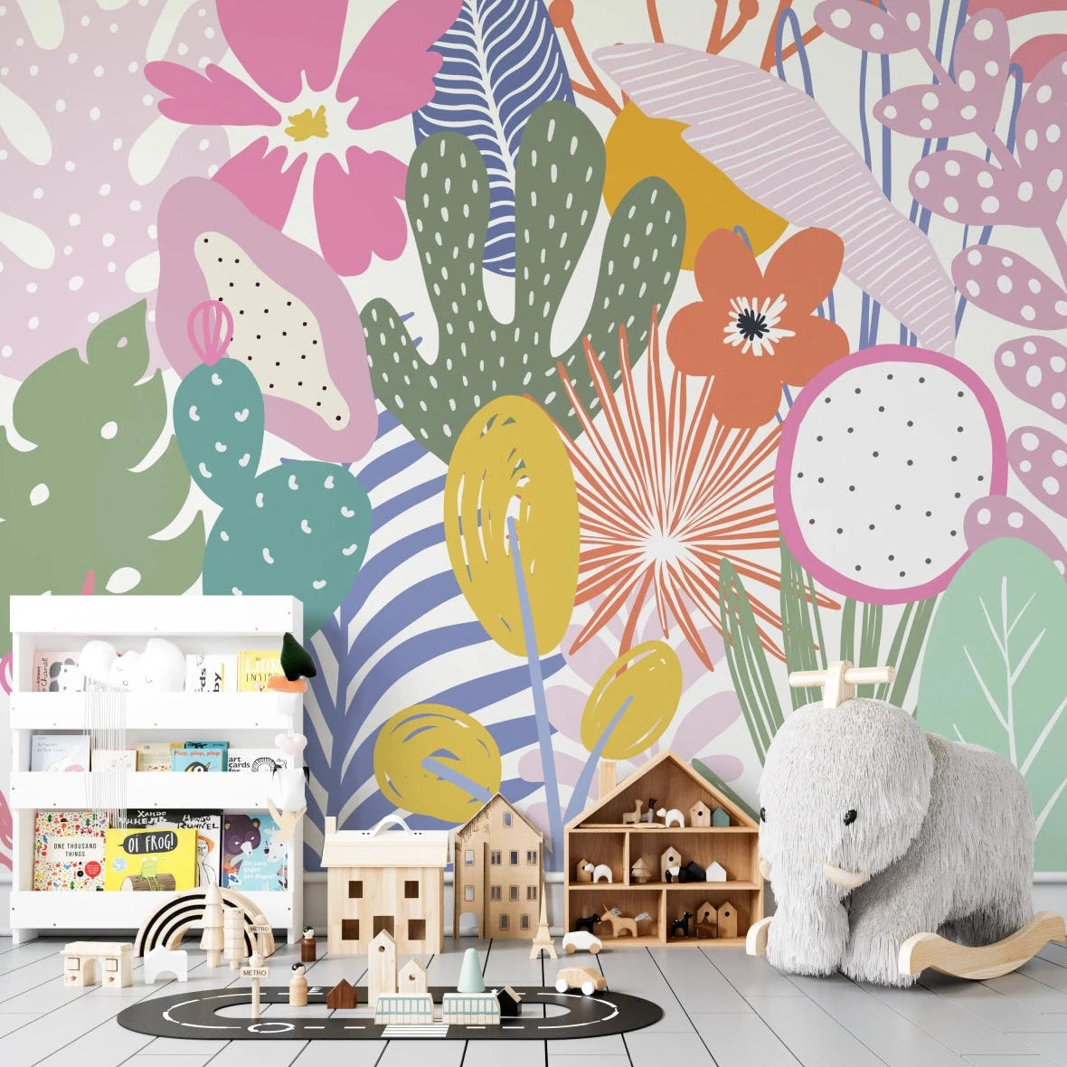 MUNKS & ME-Papier Peint Chambre Enfant Jardin D'été Margot