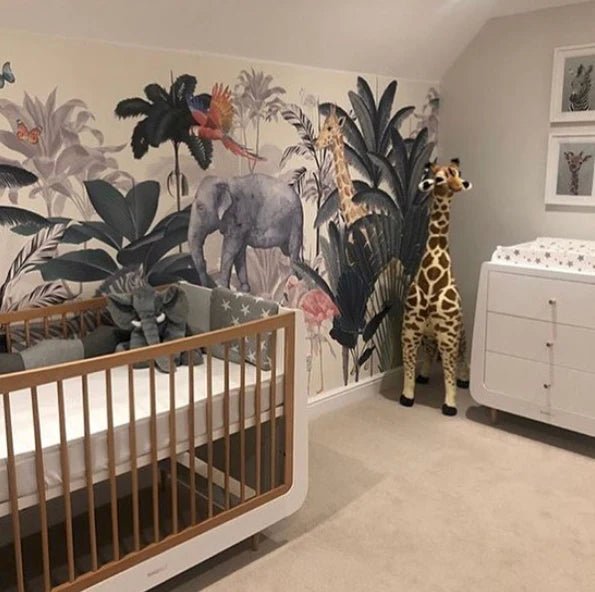 MUNKS & ME-Papier Peint Chambre Enfant Jungle - Bleu