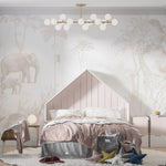 MUNKS & ME-Papier Peint Chambre Enfant Jungle - Neutre