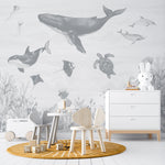 MUNKS & ME-Papier Peint Chambre Enfant Magie De L'océan - Bleu