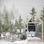 MUNKS & ME-Papier Peint Chambre Enfant Ours Des Bois
