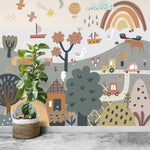 MUNKS & ME-Papier Peint Chambre Enfant Parc Des Merveilles