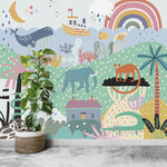 MUNKS & ME-Papier Peint Chambre Enfant Pays Des Merveilles