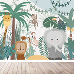 MUNKS & ME-Papier Peint Chambre Enfant Safari