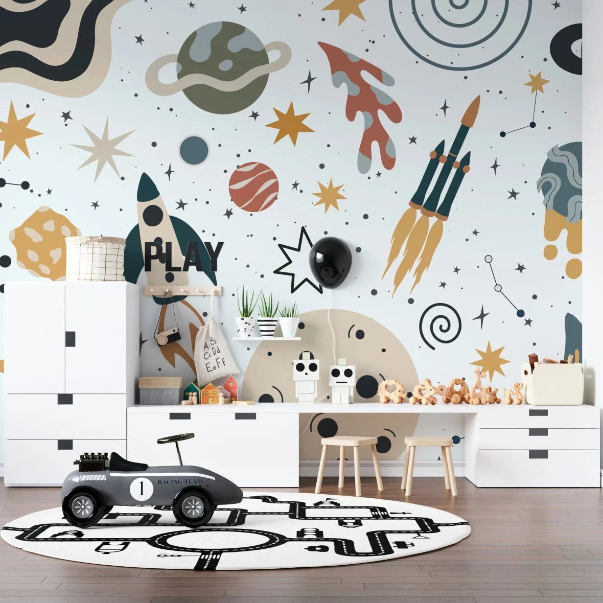 MUNKS & ME-Papier Peint Chambre Enfant Vers La Lune