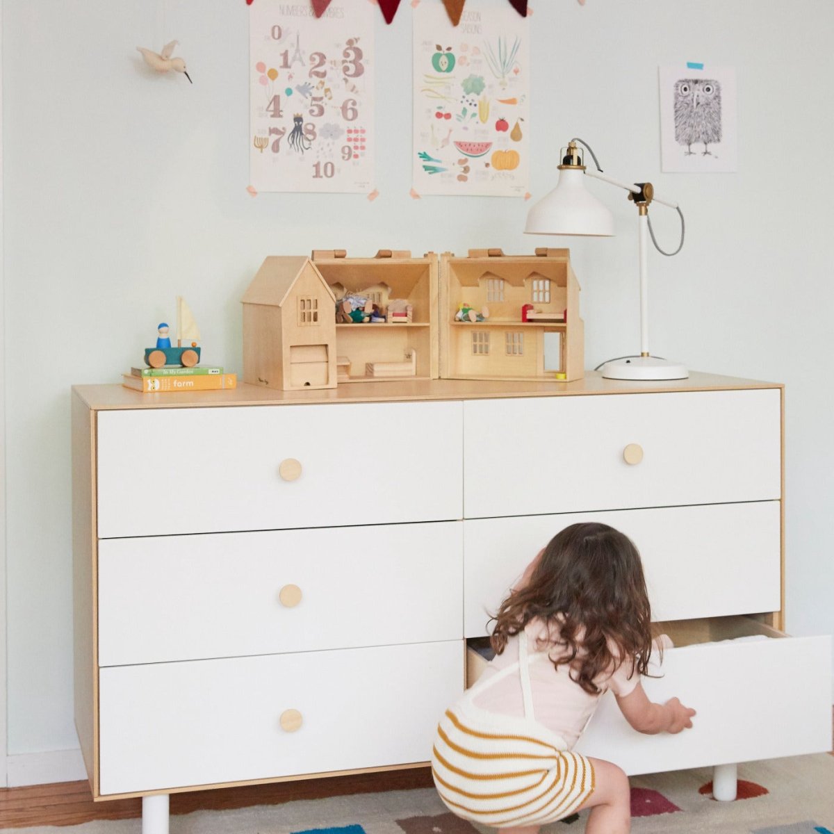 OEUF NYC-Commode Merlin 6 Tiroirs Classic - Bouleau
