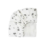 ROSE IN APRIL-Drap Housse Olivia Faon Ecru 60 x 120 cm