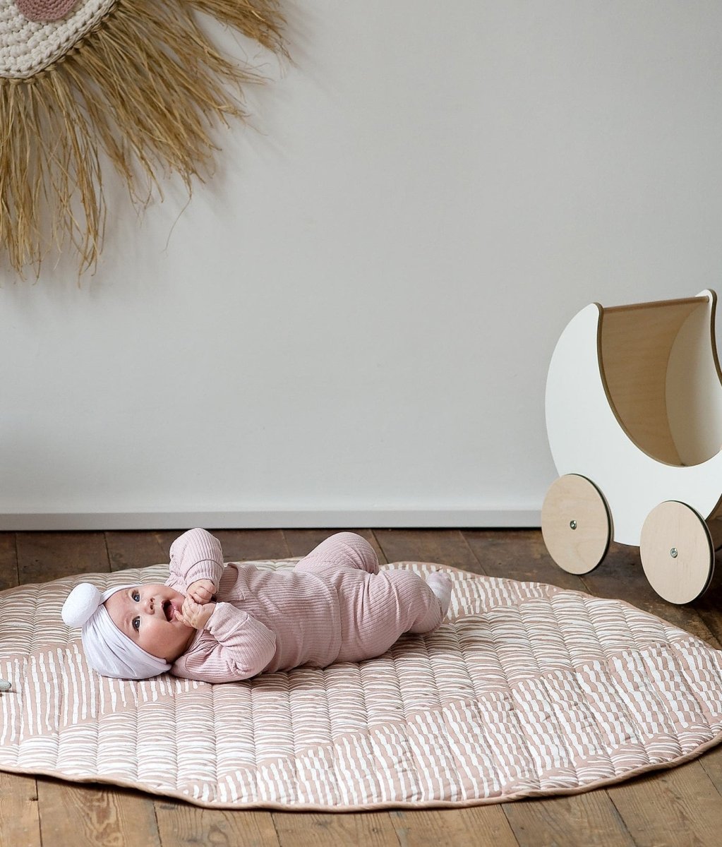 TODDLEKIND-Tapis de de Jeu Bébé Réversible Luxe | Sea Shell