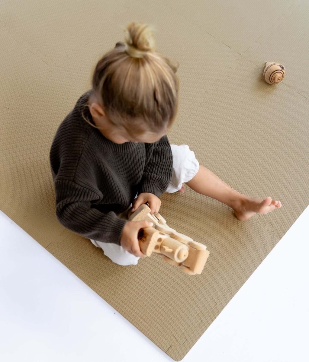 TODDLEKIND-Tapis de Jeu Bébé Puzzle Classique - Sandstone