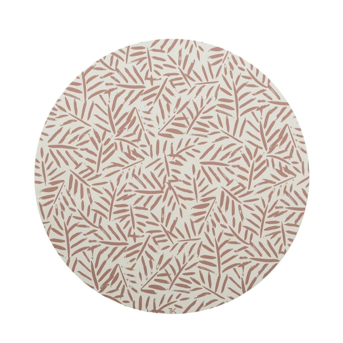 TODDLEKIND-Tapis Protège Sol Rond SPLAT MAT | Ocean Leaves - Sea Shell