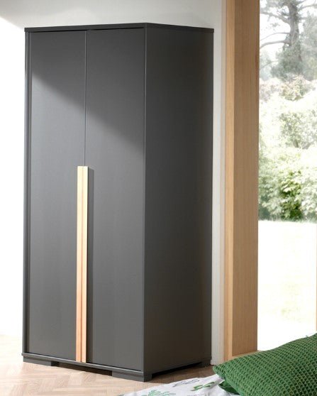 VIPACK-Armoire LONDON 2 Portes Anthracite