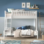 VIPACK-Lit De Famille SCOTT 140 X 200 cm + 90 X 200 cm Blanc
