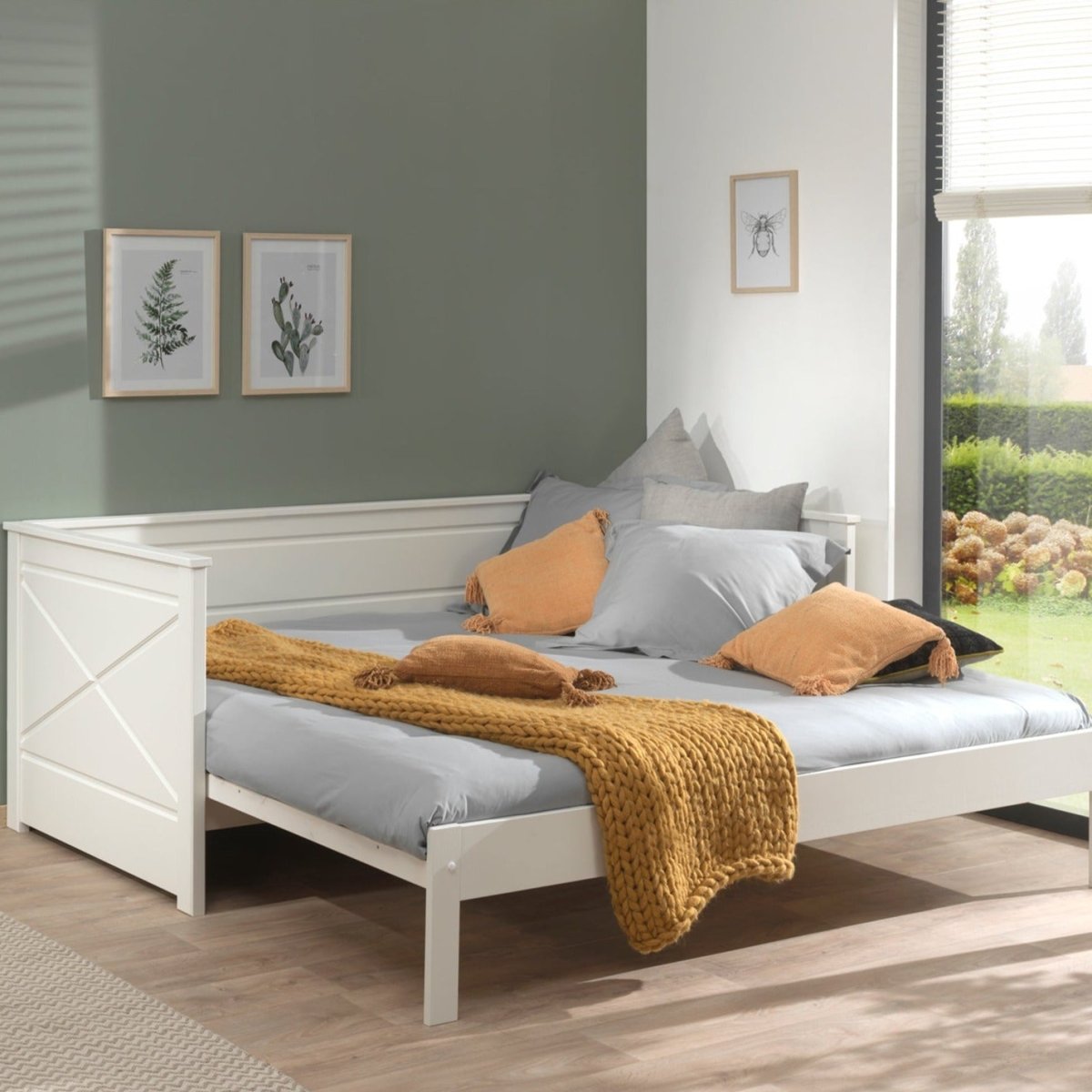VIPACK-Lit Amouvable (93) 90 X 200 cm PINO / SCOTT Blanc